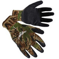 Camo Textured Latex Palm Coated Gloves